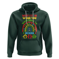 Autism Awareness Hoodie Why Fit In When You Were Born To Stand Out - Wonder Print Shop
