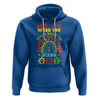 Autism Awareness Hoodie Why Fit In When You Were Born To Stand Out - Wonder Print Shop