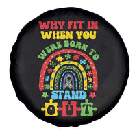 Autism Awareness Spare Tire Cover Why Fit In When You Were Born To Stand Out