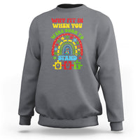Autism Awareness Sweatshirt Why Fit In When You Were Born To Stand Out - Wonder Print Shop