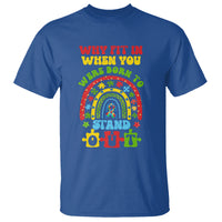 Autism Awareness T Shirt Why Fit In When You Were Born To Stand Out - Wonder Print Shop