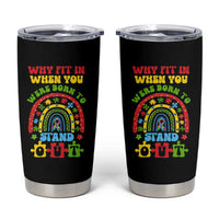 Autism Awareness Tumbler Cup Why Fit In When You Were Born To Stand Out
