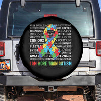 Autism Awareness Spare Tire Cover I Am More Than Autism Brilliant Strong Unique Brave Happy Creative