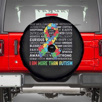 Autism Awareness Spare Tire Cover I Am More Than Autism Brilliant Strong Unique Brave Happy Creative