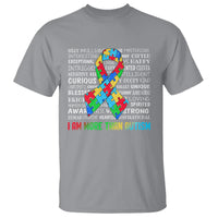 Autism Awareness T Shirt I Am More Than Autism Brilliant Strong Unique Brave Happy Creative - Wonder Print Shop