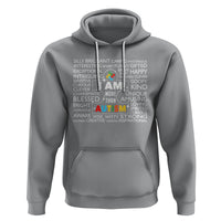 Autism Awareness Hoodie I Am More Than Autism Brilliant Strong Unique Brave Happy Creative - Wonder Print Shop