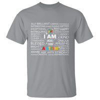 Autism Awareness T Shirt I Am More Than Autism Brilliant Strong Unique Brave Happy Creative - Wonder Print Shop