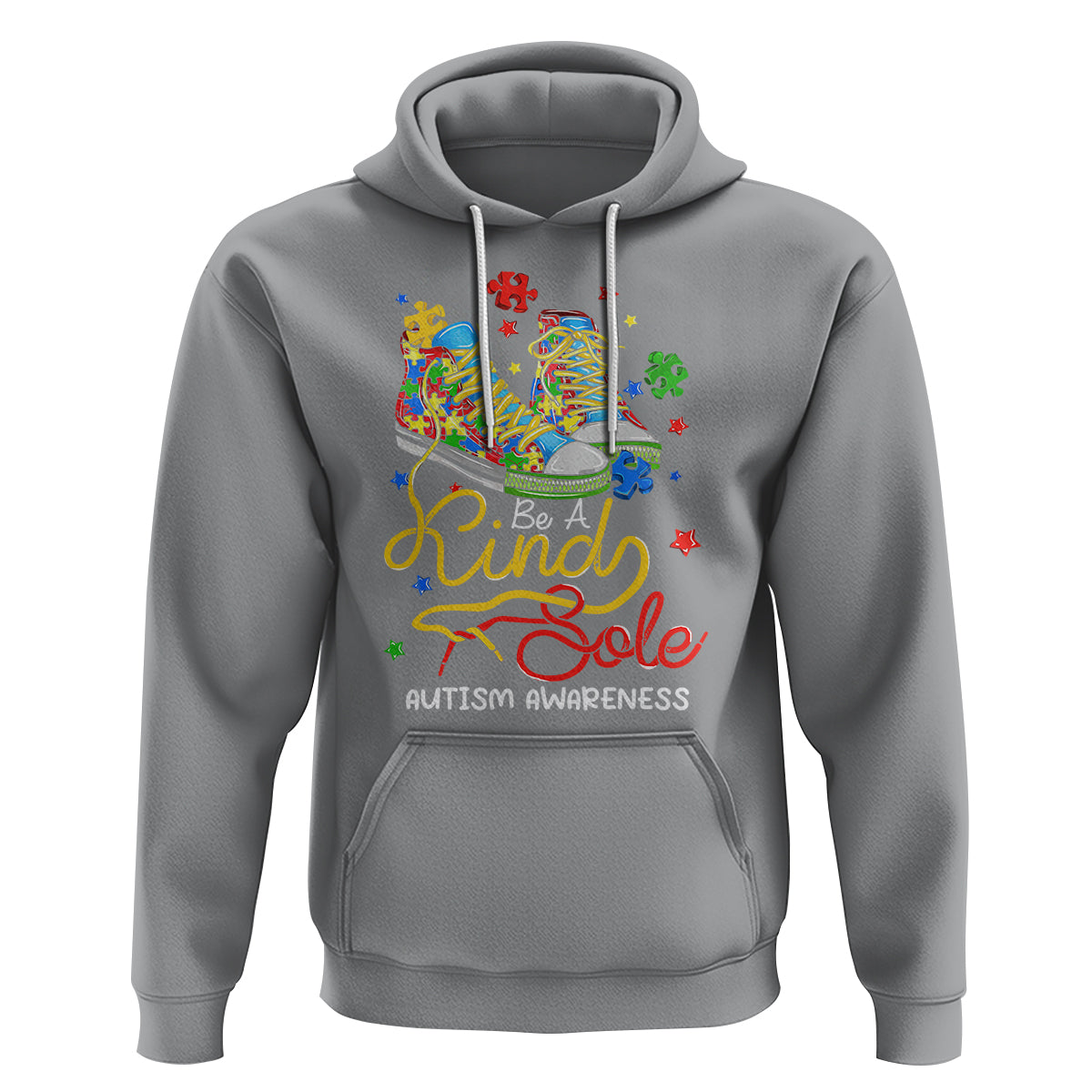 Autism Awareness Hoodie Be A King Sole Puzzle Shoe - Wonder Print Shop