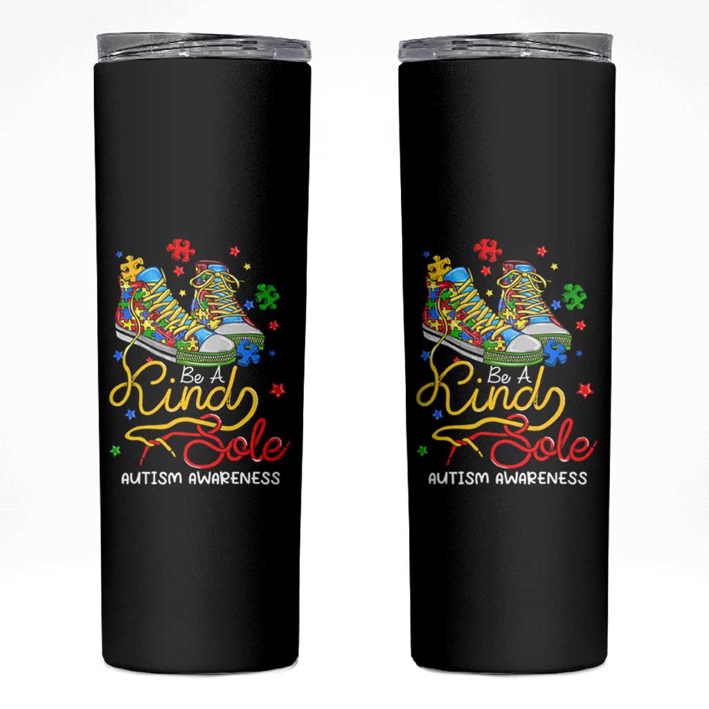 Autism Awareness Skinny Tumbler Be A King Sole Puzzle Shoe