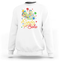Autism Awareness Sweatshirt Be A King Sole Puzzle Shoe - Wonder Print Shop