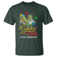 Autism Awareness T Shirt Be A King Sole Puzzle Shoe - Wonder Print Shop