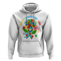 Autism Awareness Hoodie Accept Understand Love Rainbow Puzzle Sunflower - Wonder Print Shop