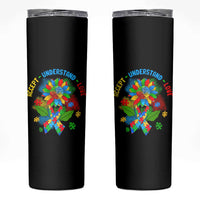 Autism Awareness Skinny Tumbler Accept Understand Love Rainbow Puzzle Sunflower