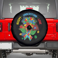 Autism Awareness Spare Tire Cover Accept Understand Love Rainbow Puzzle Sunflower