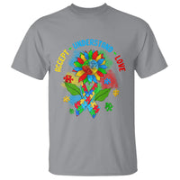 Autism Awareness T Shirt Accept Understand Love Rainbow Puzzle Sunflower - Wonder Print Shop