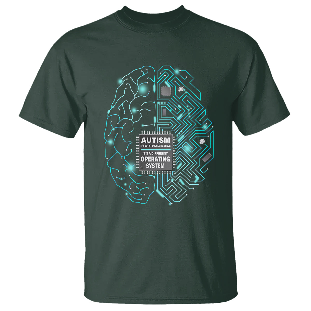 Autism Awareness T Shirt It's Not A Processing Error It's A Different Operating System Autistic - Wonder Print Shop