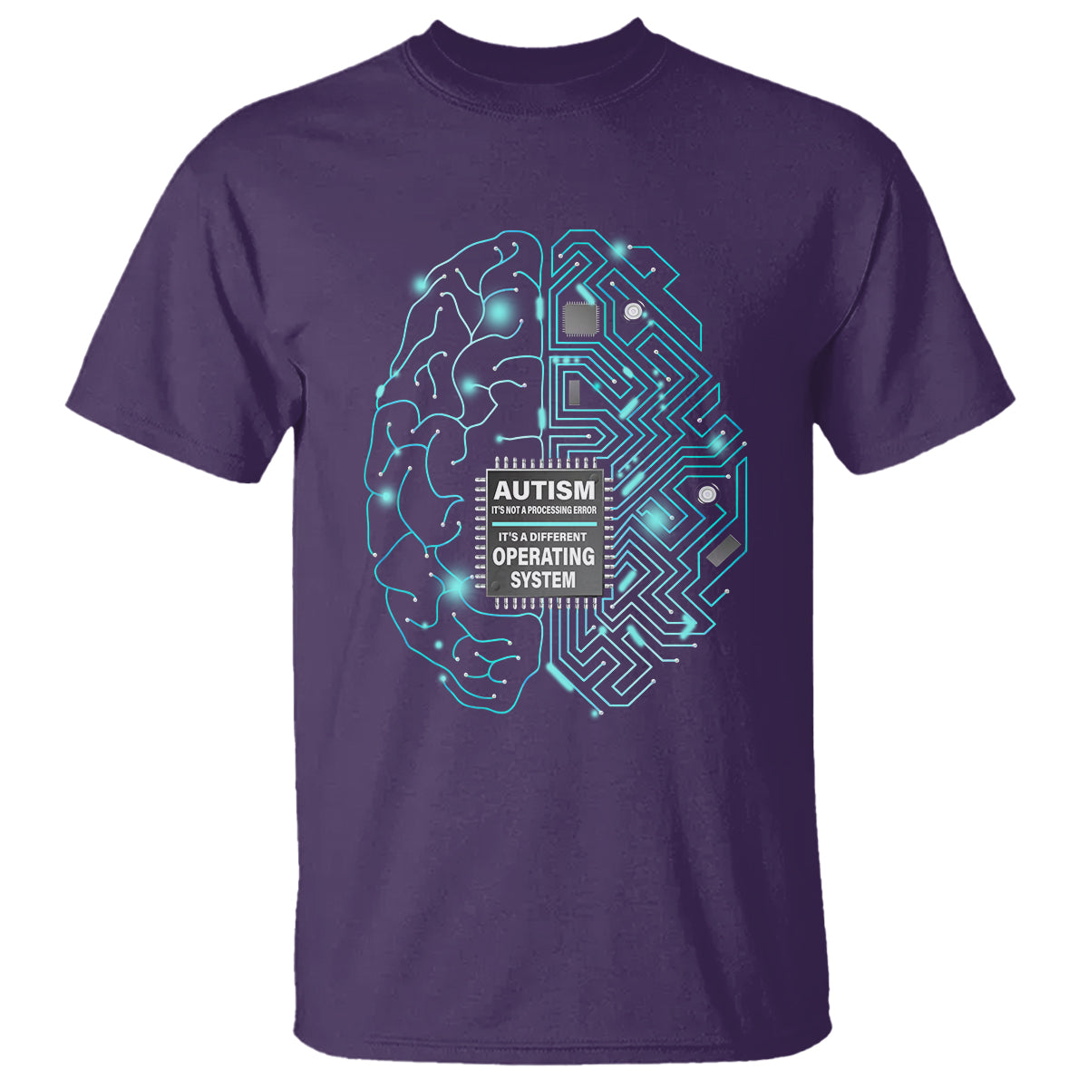 Autism Awareness T Shirt It's Not A Processing Error It's A Different Operating System Autistic - Wonder Print Shop