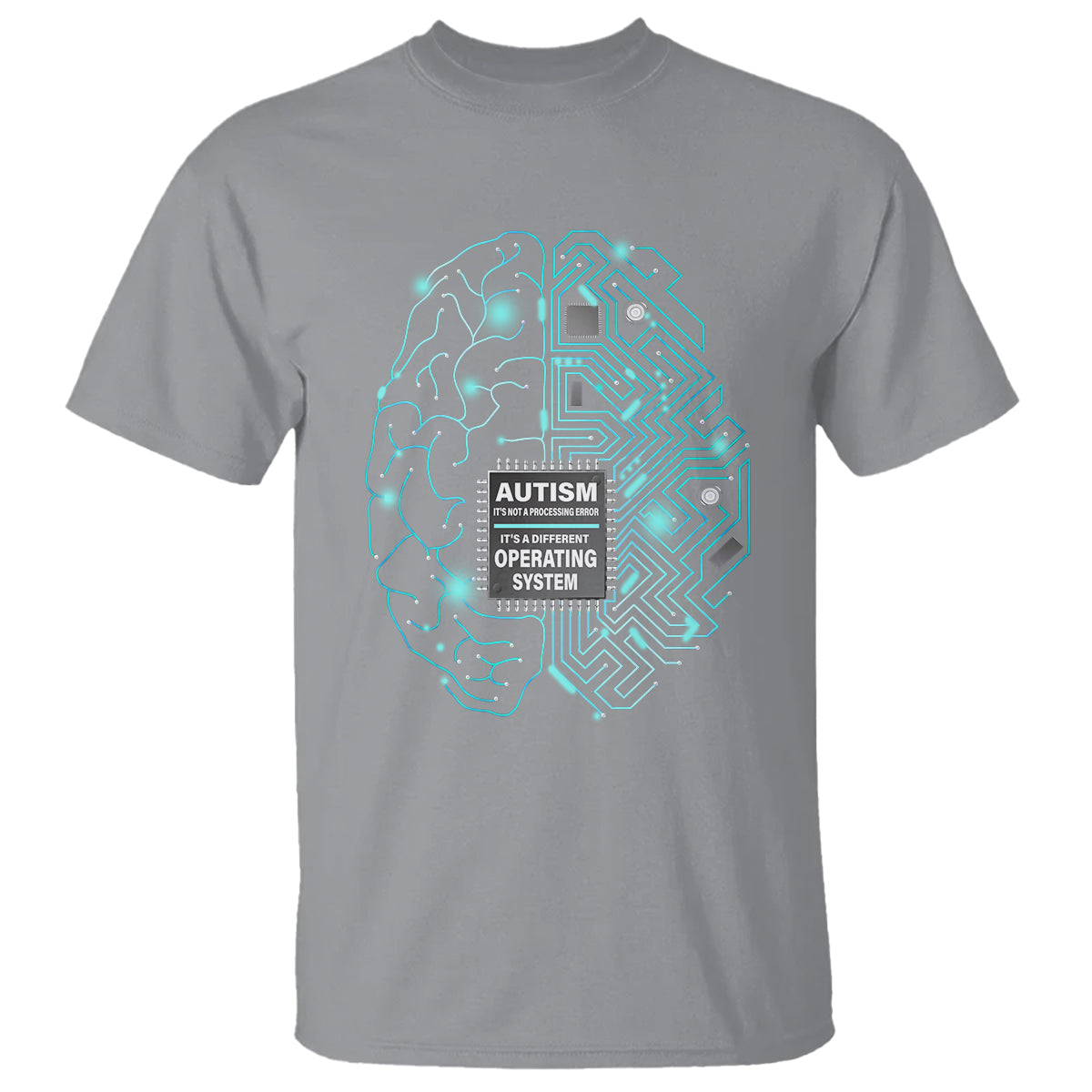 Autism Awareness T Shirt It's Not A Processing Error It's A Different Operating System Autistic - Wonder Print Shop