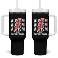 Autistic Tumbler With Handle Autism Is My Super Power Brain Superhero