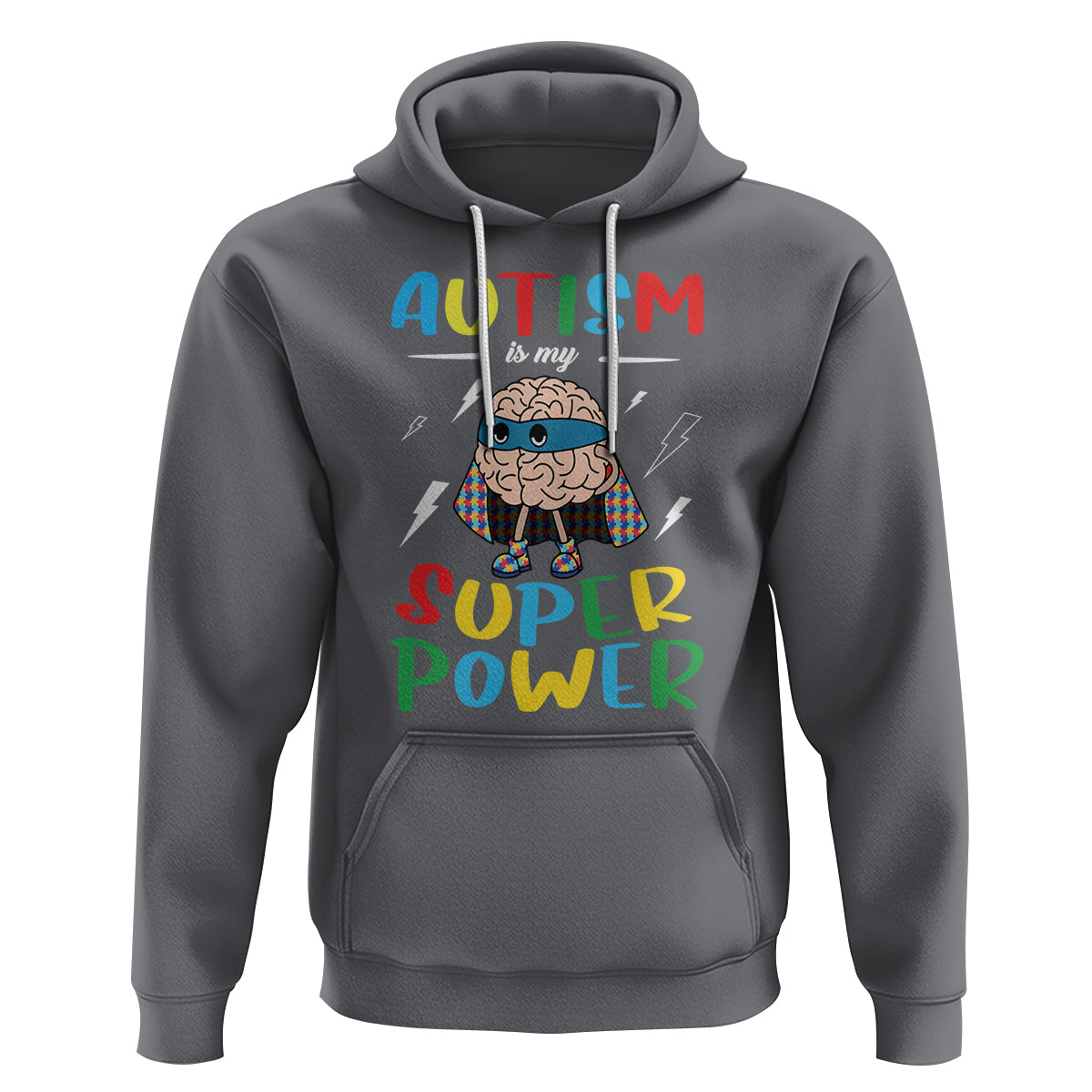 Autistic Hoodie Autism Is My Super Power Superhero - Wonder Print Shop