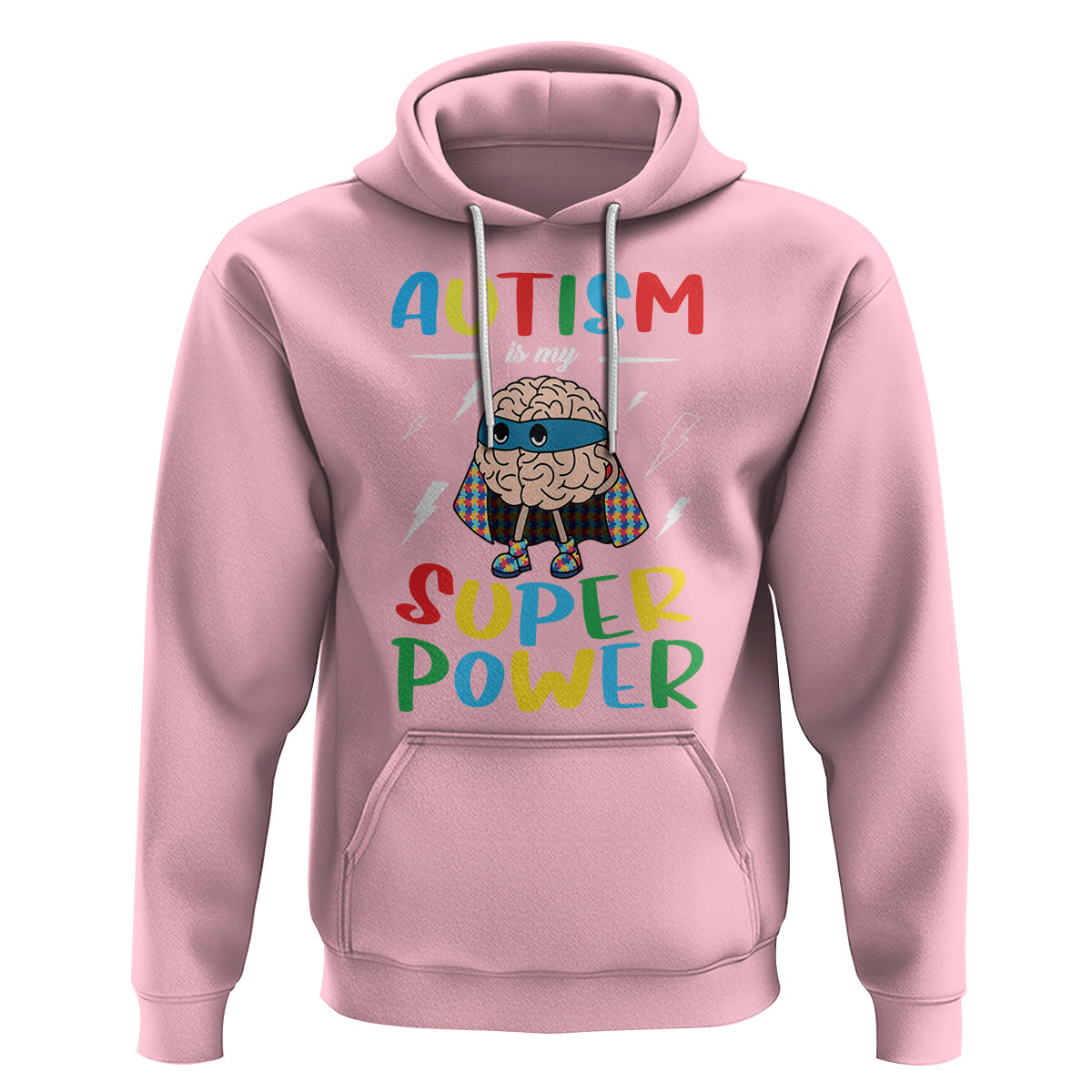 Autistic Hoodie Autism Is My Super Power Superhero - Wonder Print Shop