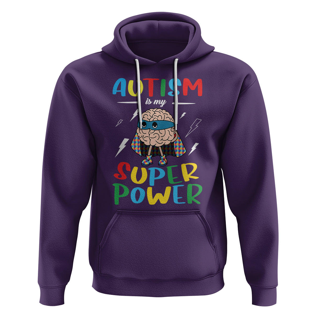 Autistic Hoodie Autism Is My Super Power Superhero - Wonder Print Shop