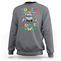 Autistic Sweatshirt Autism Is My Super Power Superhero - Wonder Print Shop