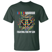 Autism Warrior Fighting For My Son Mom Dad Parents T Shirt - Wonder Print Shop