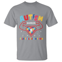 Autism Warrior Superhero Fighting For My Son Mom Dad Parents T Shirt - Wonder Print Shop