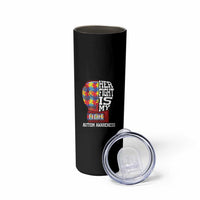 Autism Awareness Skinny Tumbler Her Fight Is My Fight Mom Dad Parents Support