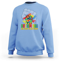 Autism Awareness Sweatshirt His Fight Is My Fight Dad Support - Wonder Print Shop