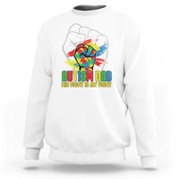 Autism Awareness Sweatshirt His Fight Is My Fight Dad Support - Wonder Print Shop
