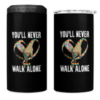 Autism Awareness 4 in 1 Can Cooler Tumbler You'll Never Walk Alone Dad Support