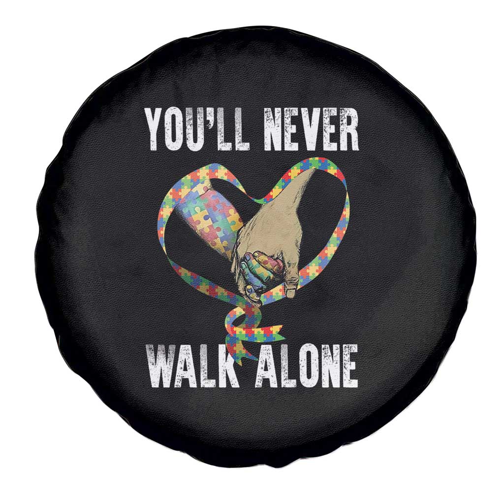 Autism Awareness Spare Tire Cover You'll Never Walk Alone Dad Support