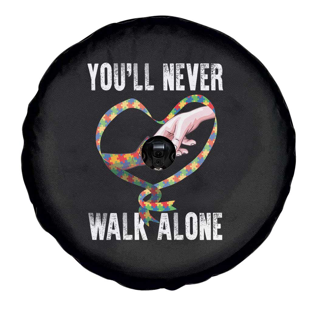 Autism Awareness Spare Tire Cover You'll Never Walk Alone Mom Support