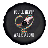 Autism Awareness Spare Tire Cover You'll Never Walk Alone Mom Support