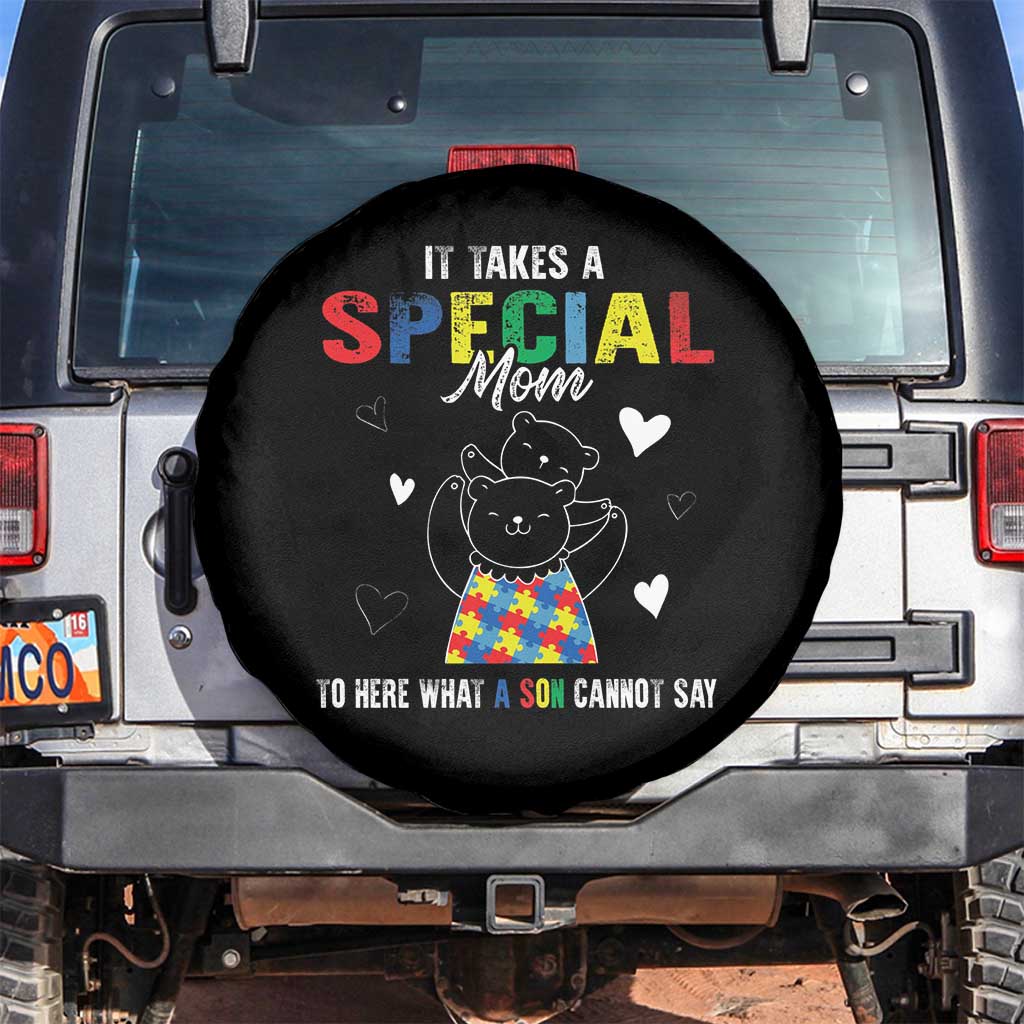 Autism Awareness Spare Tire Cover It Takes A Special Mom To Hear What A Son Cannot Say