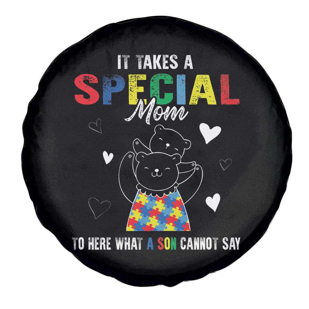 Autism Awareness Spare Tire Cover It Takes A Special Mom To Hear What A Son Cannot Say