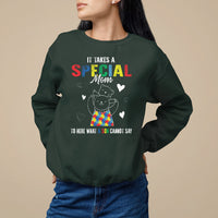 Autism Awareness Sweatshirt It Takes A Special Mom To Hear What A Son Cannot Say - Wonder Print Shop