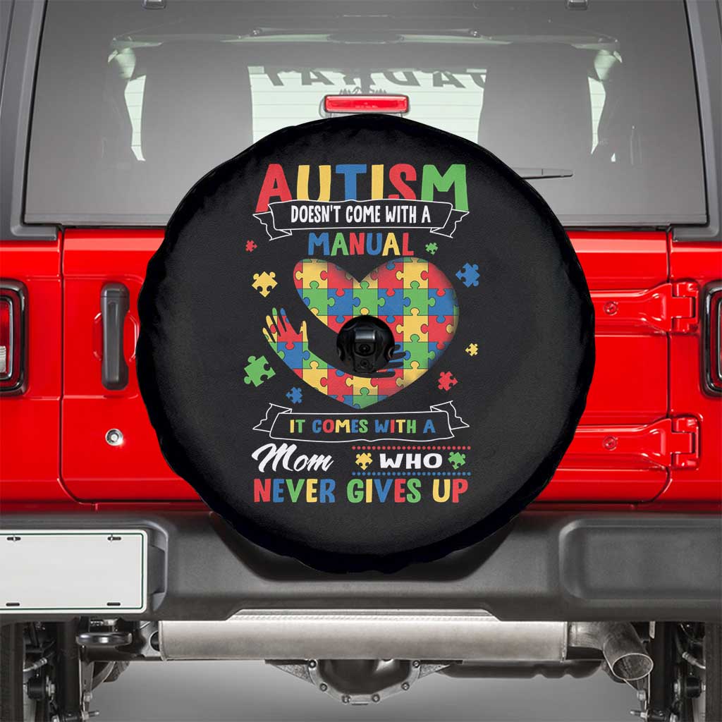 Autism Awareness Spare Tire Cover Autistic Comes With A Mom Who Never Gives Up