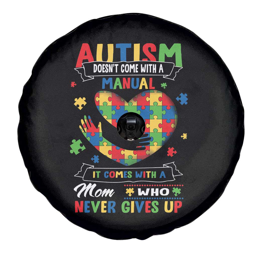 Autism Awareness Spare Tire Cover Autistic Comes With A Mom Who Never Gives Up