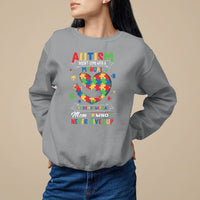 Autism Awareness Sweatshirt Autistic Comes With A Mom Who Never Gives Up - Wonder Print Shop