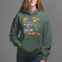 Autism Awareness Hoodie Autism Is A Journey I Never Planned For But I Sure Do Love My Tour Guide - Wonder Print Shop