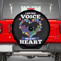 Autism Awareness Spare Tire Cover I Am His Voice He Is My Heart Mom Dad Parents Support