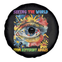 Autism Awareness Spare Tire Cover Puzzle Eyes Seeing The World From Diferent Angles