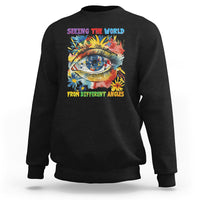 Autism Awareness Sweatshirt Puzzle Eyes Seeing The World From Diferent Angles - Wonder Print Shop
