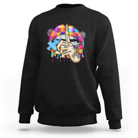 Autism Awareness Sweatshirt Don't Jundge What You Don't Understand Puzzle Lip - Wonder Print Shop