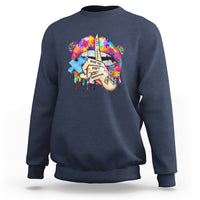 Autism Awareness Sweatshirt Don't Jundge What You Don't Understand Puzzle Lip - Wonder Print Shop
