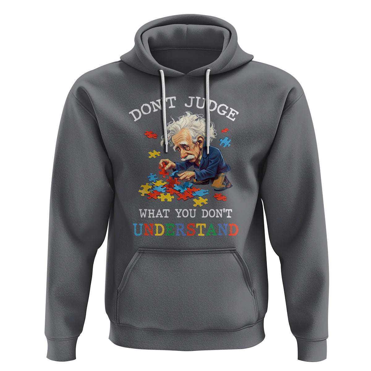 Autism Awareness Hoodie Don't Jundge What You Don't Understand Funny - Wonder Print Shop