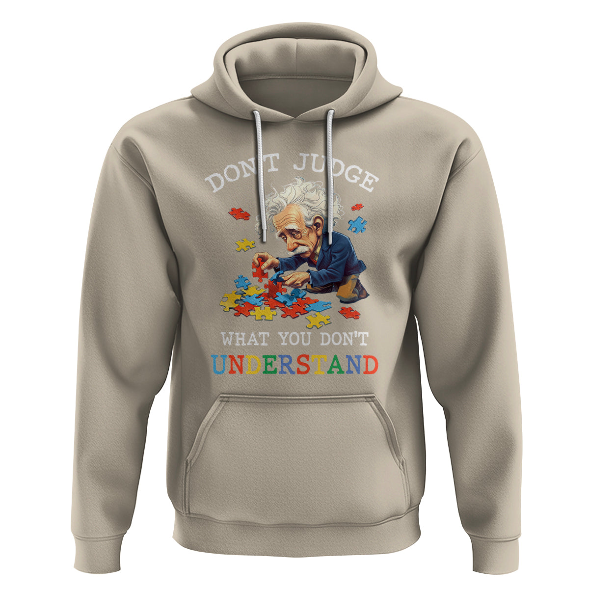 Autism Awareness Hoodie Don't Jundge What You Don't Understand Funny - Wonder Print Shop